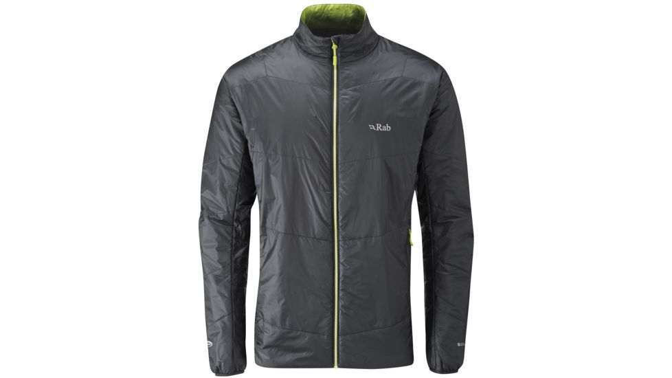 Rab Ether X Jacket - Mens-Ebony/Chartreuse-Small