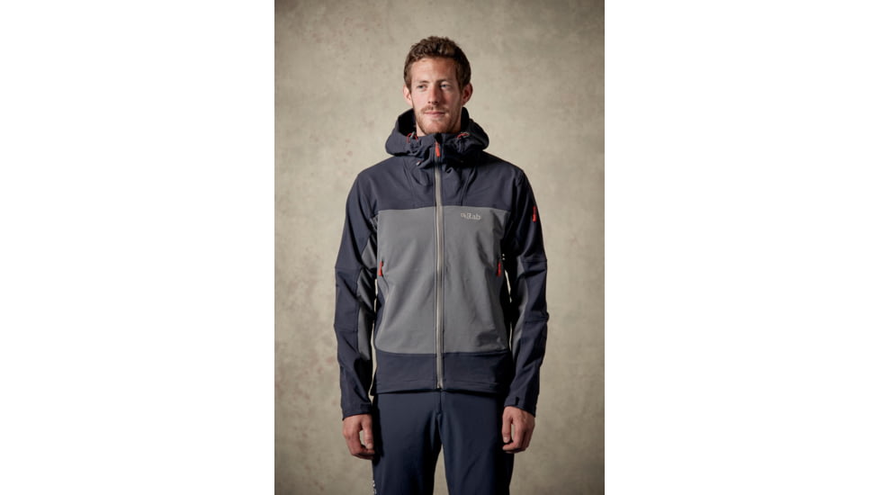 Rab Exodus Jacket - Mens, Beluga/Shark, 2X Large, QFS-70-BS-XXL