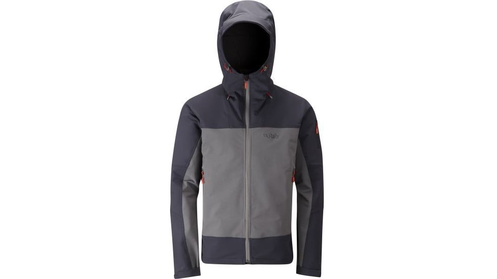 Rab Exodus Jacket - Mens, Beluga/Shark, Extra Small, QFS-70-BS-XS