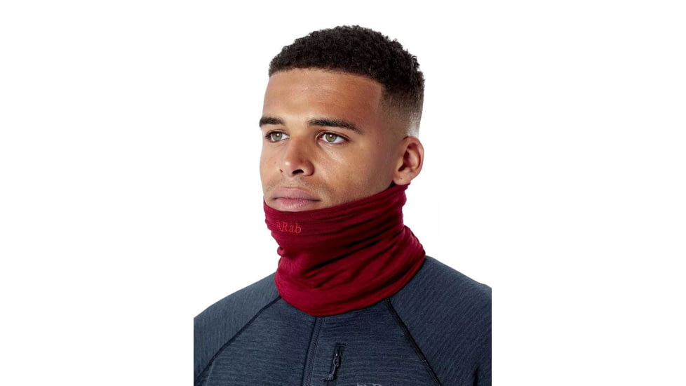 Rab Filament Neck Tube, Oxblood Red, One Size, QAA-77-OR