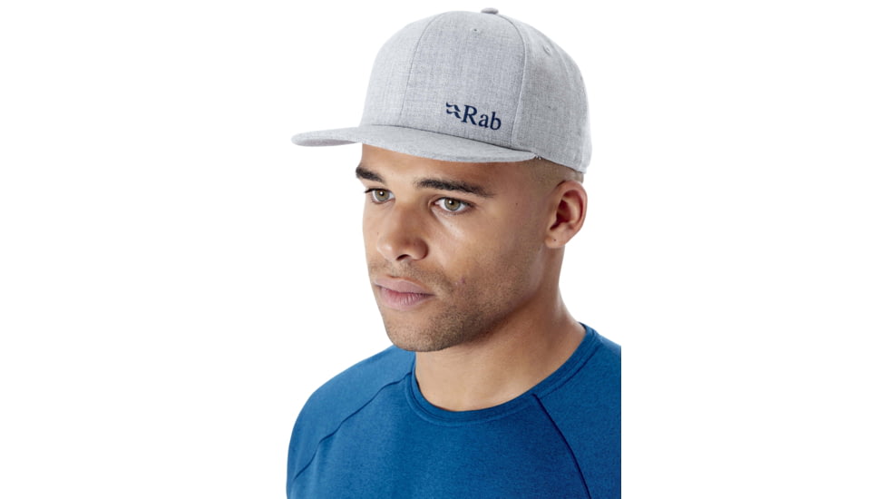 Rab Flatiron Logo Cap - Mens, Grey Marl, One Size, QAB-02-GM-U