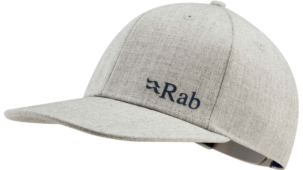 Rab Flatiron Logo Cap - Mens, Grey Marl, One Size, QAB-02-GM-U