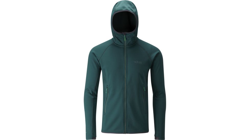 DEMO, Rab Mens Focus Hoody, Evergreen, Medium, QFA-96-GN-M-DEMO