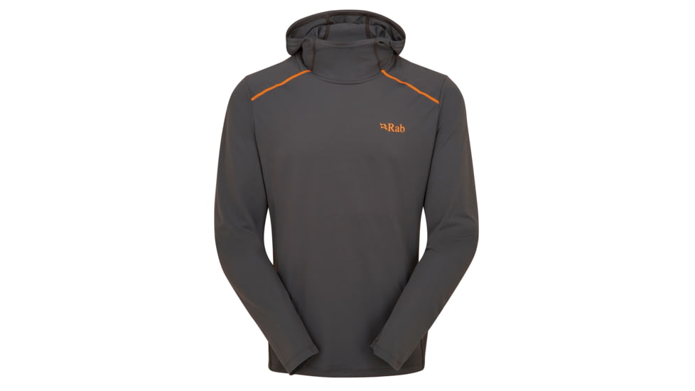 Rab Force Hoody - Mens, Graphene, Medium, QBL-09-GRH-MED