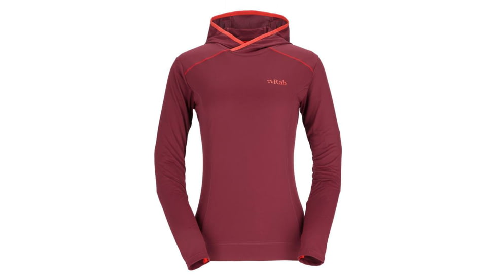 Rab Force Hoody - Women's, Deep Heather, 10, QBL-10-DEH-10