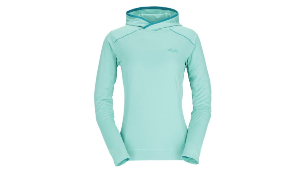 Rab Force Hoody - Women's, Meltwater, 8, QBL-10-MEL-08