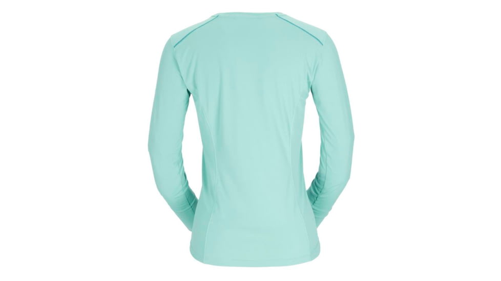Rab Force Long Sleeve Tee - Womens, Meltwater, 10, QBL-08-MEL-10