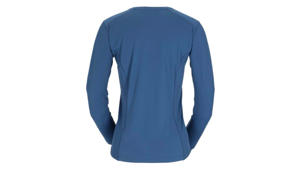 Rab Force Long Sleeve Tee - Womens, Nightfall Blue, 8, QBL-08-NFB-08