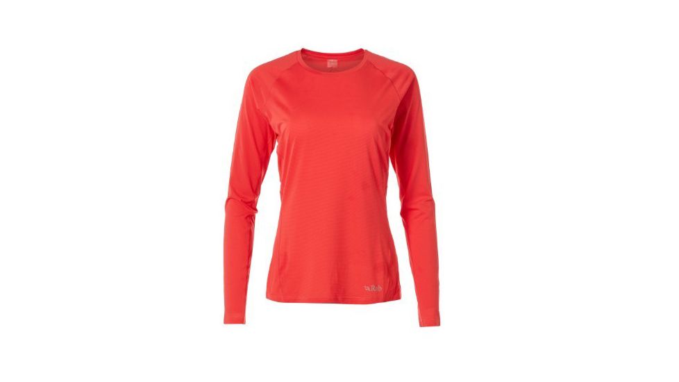 Rab Force Long Sleeve Tee - Womens, Passata, Large, QBU-69-PA-14