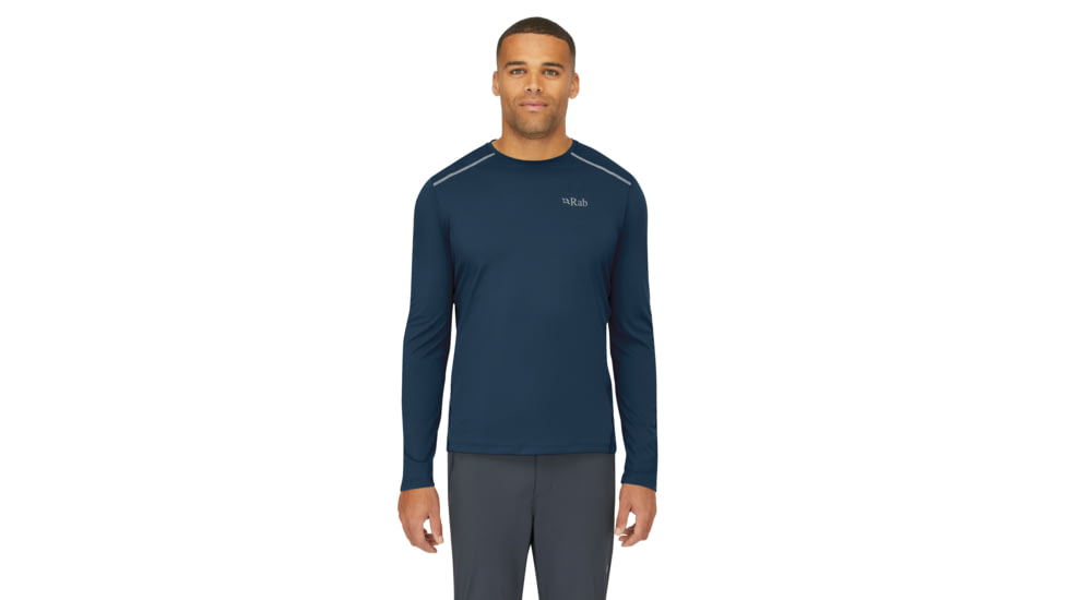 Rab Force LS Tee - Mens, Tempest Blue, Extra Large, QBL-07-TMB-XLG