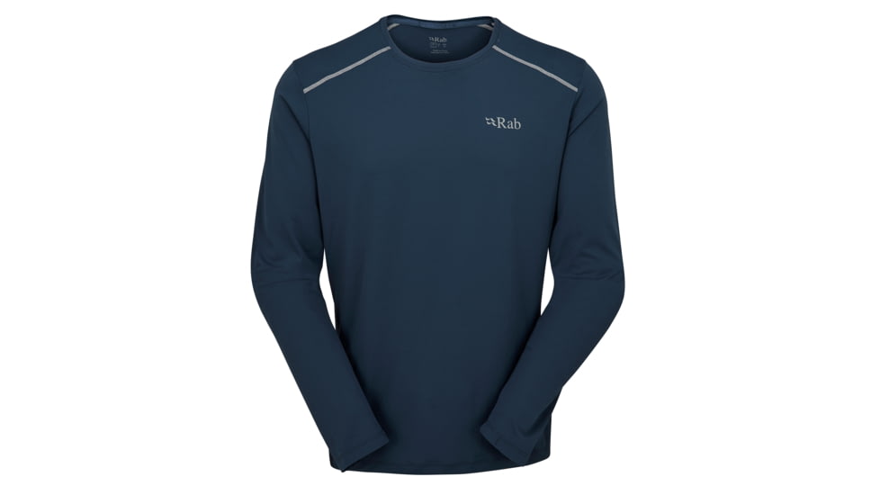 Rab Force LS Tee - Mens, Tempest Blue, Extra Large, QBL-07-TMB-XLG