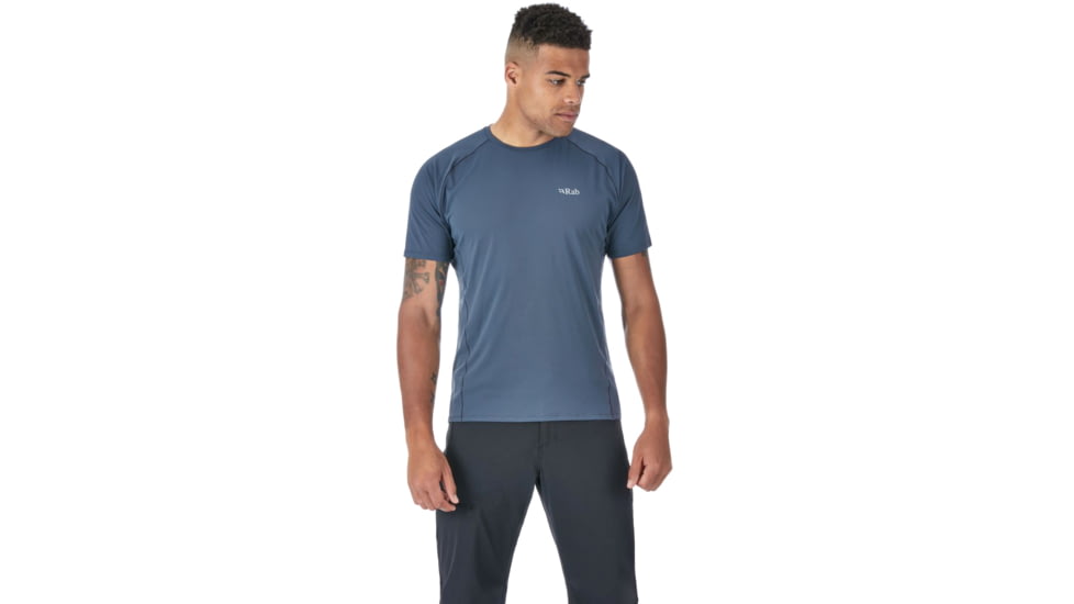 Rab Force Short Sleeve Tee - Men's, Steel, 2XL, QBU-55-ST-XXL