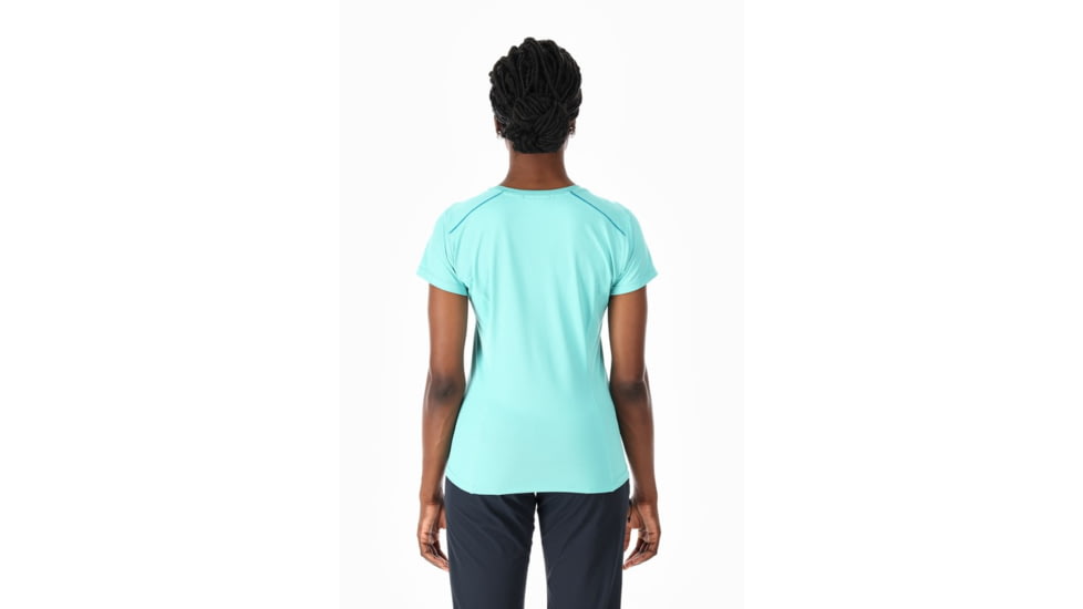 Rab Force Short Sleeve Tee - Womens, Meltwater, 10, QBL-06-MEL-10