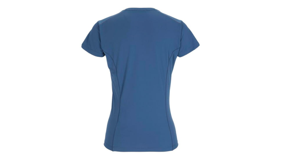 Rab Force Short Sleeve Tee - Womens, Nightfall Blue, 10, QBL-06-NFB-10