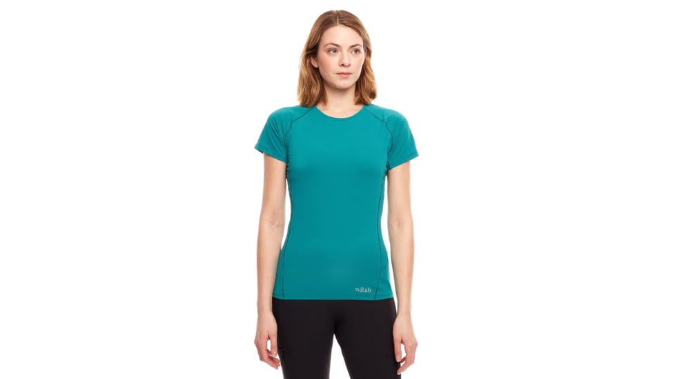 Rab Force SS Tee - Womens, Atlantis, 10, QBU-56-AT-10