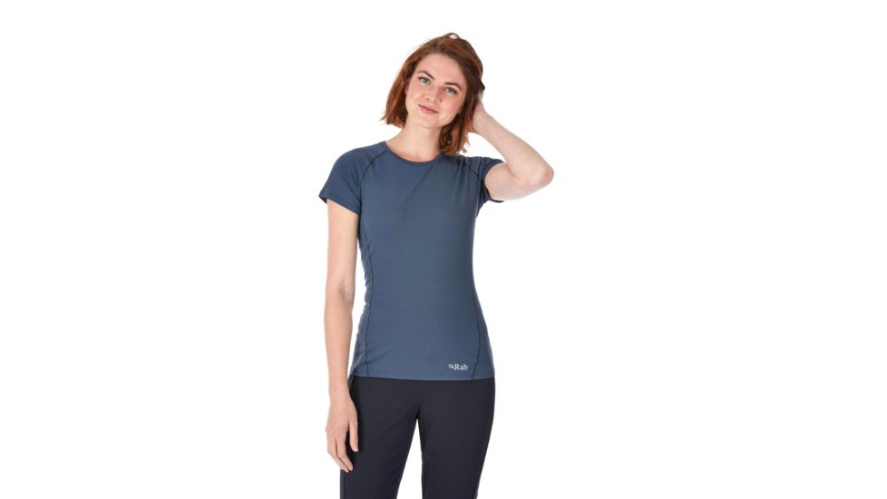 Rab Force SS Tee - Womens, Steel, 10, QBU-56-ST-10