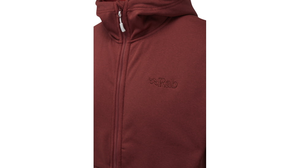 Rab Geon Hoody - Mens, Oxblood Red/Ascent Red Marl, Medium, QFE-93-OR-M