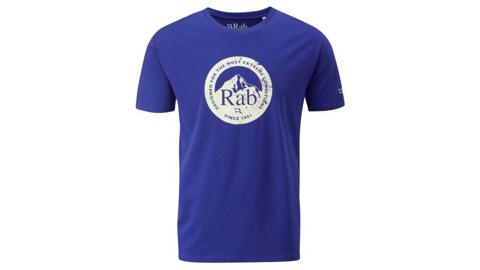 Rab Graphic T Peak Badge - Mens-Deep Royal-Large