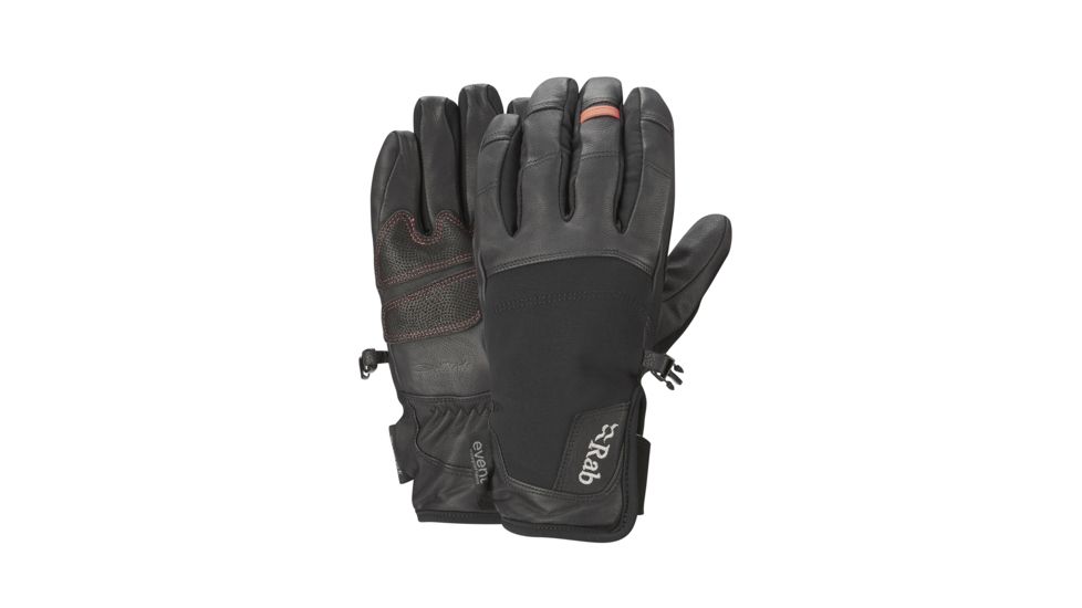 Rab Guide Short Glove, Black, X-Small, QAH-14-BL-XS