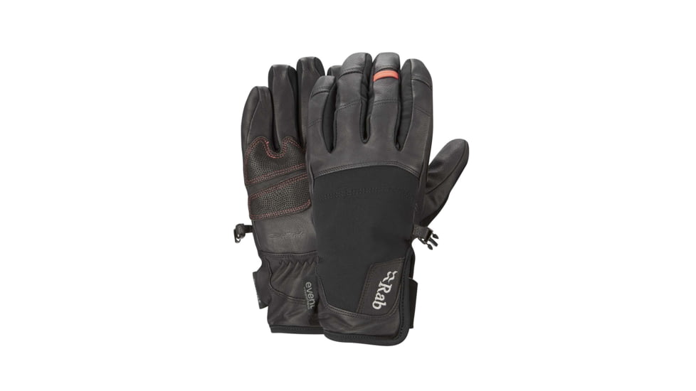 Rab Guide Short Glove - Mens, Black, Small, QAH-14-BL-S