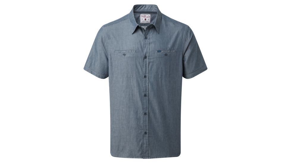 Rab Hacker Short Sleeve Shirt - Men's, Deep Ink, Small, QCA-91-DI-S