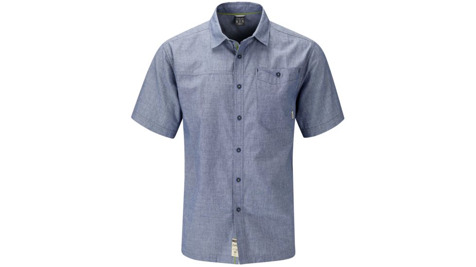 Rab Hacker Short Sleeve Shirt - Men's -Denim-Medium