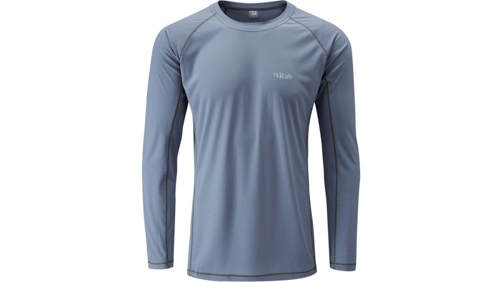 Rab Interval Long Sleeve Tee - Men's-Shadow-X-Large