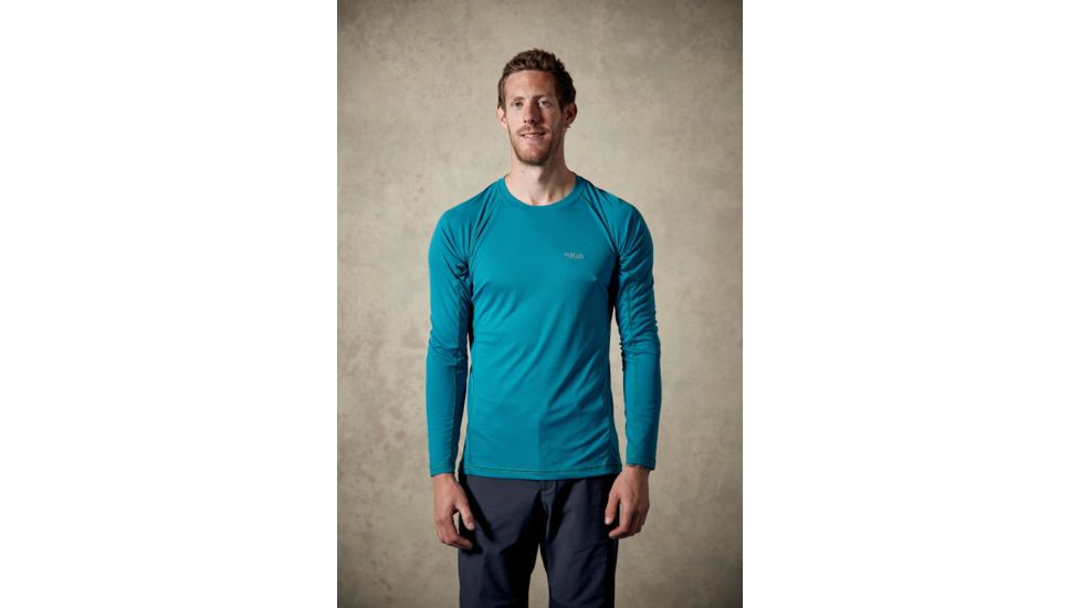 Rab Interval Long Sleeve Tee - Mens, Amazon, 2X Large, QBU-40-AZ-XXL