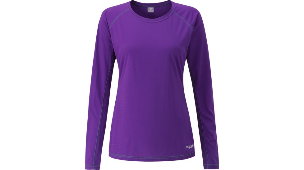Rab Interval Long Sleeve Tee - Women's-Nightshade-Large
