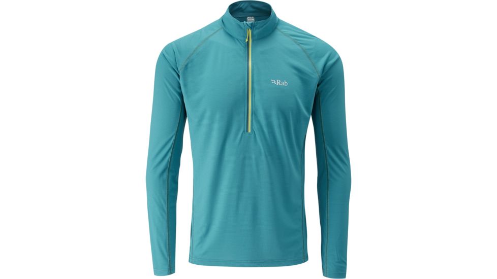 Rab Interval Long Sleeve Zip Tee - Men's-Amazon-Small