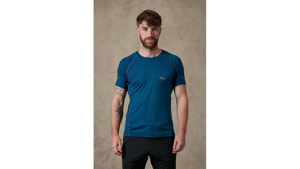 Rab Interval Tee - Mens, Ink, Small, QBT-50-IK-S