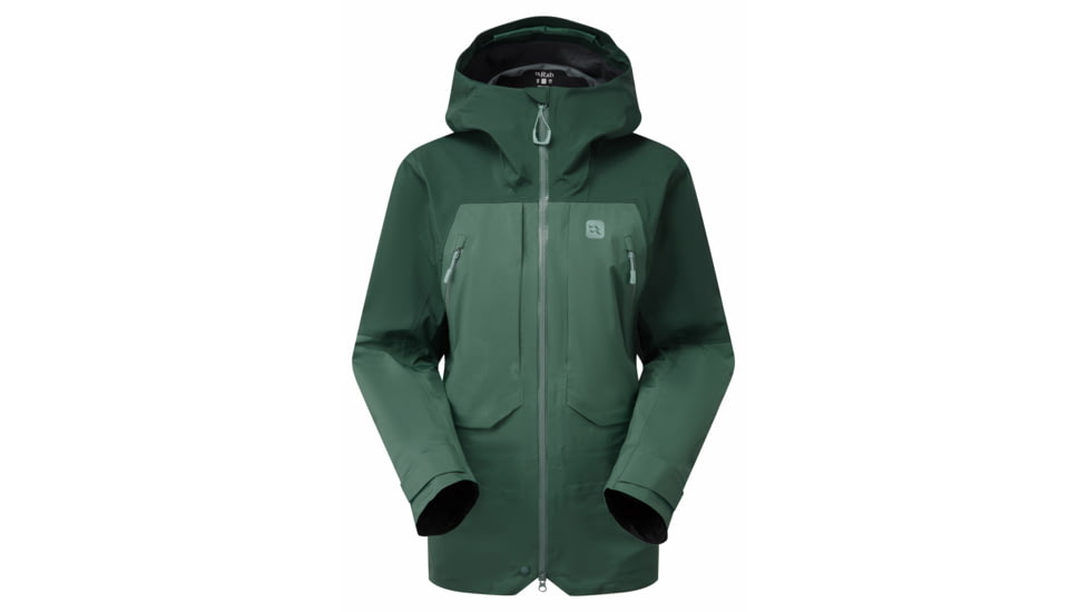 Rab Khroma Converge Jacket - Women's, Green Slate/Eucalyptus, 14 US, QFG-28-GSE-14