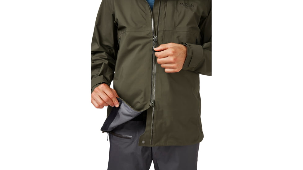 Rab Khroma Diffuse GTX Jacket - Mens, Army, 2XL, QWH-81-ARM-XXL
