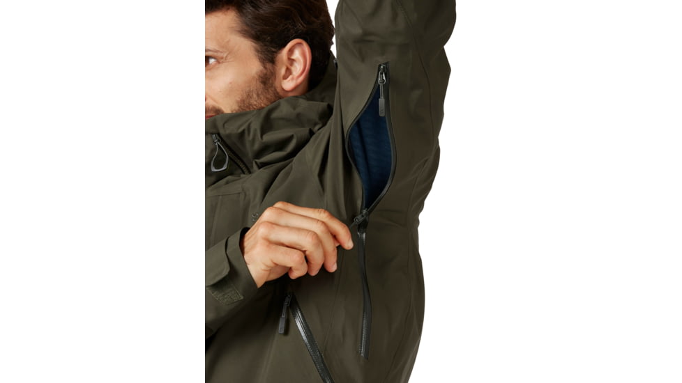 Rab Khroma Diffuse GTX Jacket - Mens, Army, 2XL, QWH-81-ARM-XXL