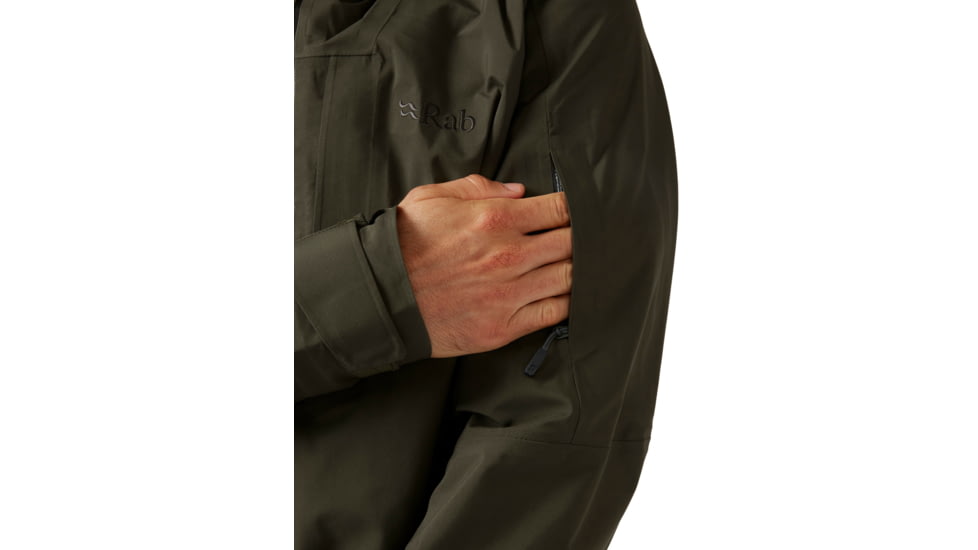 Rab Khroma Diffuse GTX Jacket - Mens, Army, 2XL, QWH-81-ARM-XXL