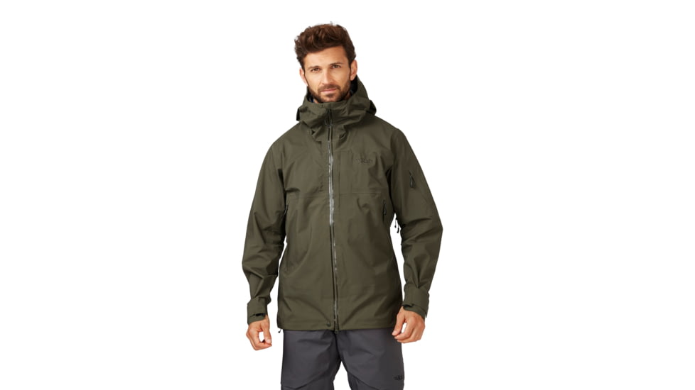 Rab Khroma Diffuse GTX Jacket - Mens, Army, 2XL, QWH-81-ARM-XXL