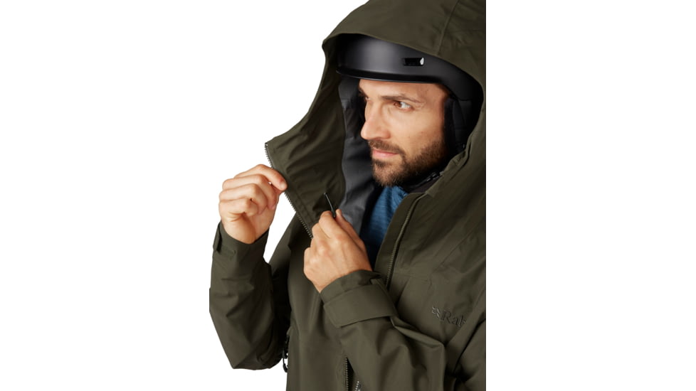 Rab Khroma Diffuse GTX Jacket - Mens, Army, 2XL, QWH-81-ARM-XXL