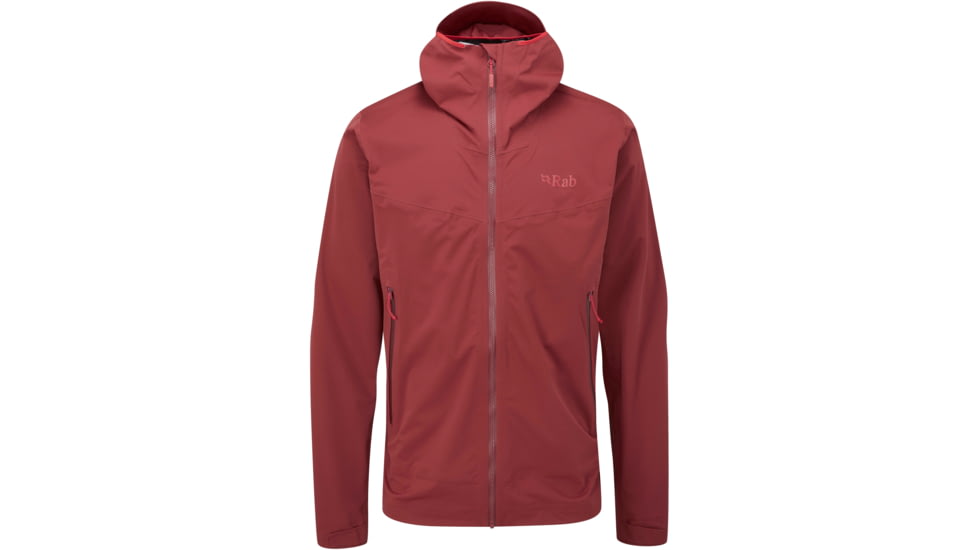 Rab Kinetic 2.0 Jacket - Men's, Oxblood Red, Extra Large, QWG-74-OR-XL