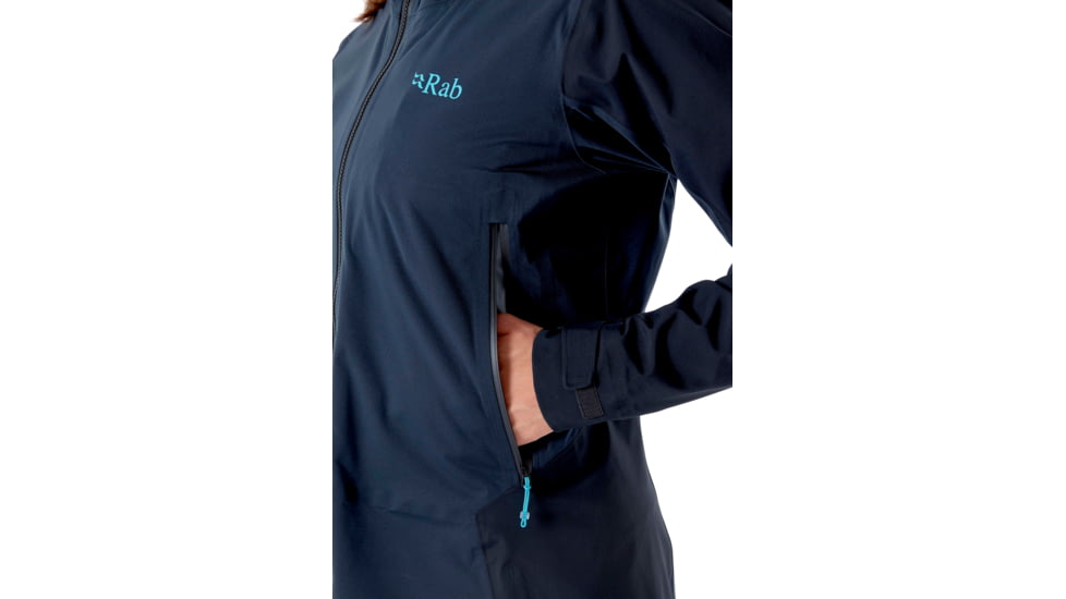 Rab Kinetic Alpine 2.0 Jacket - Womens, Beluga, 14, QWG-70-BE-14