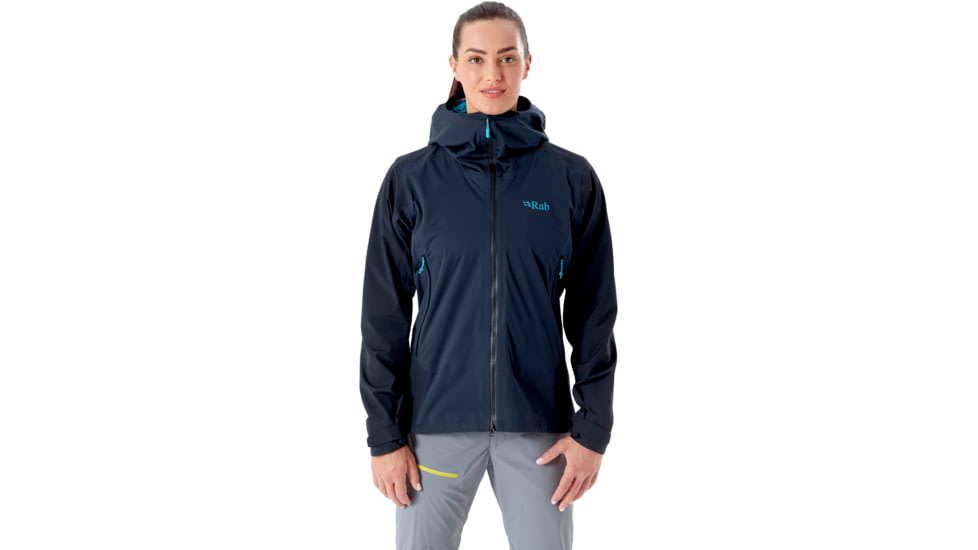 Rab Kinetic Alpine 2.0 Jacket - Womens, Beluga, 14, QWG-70-BE-14