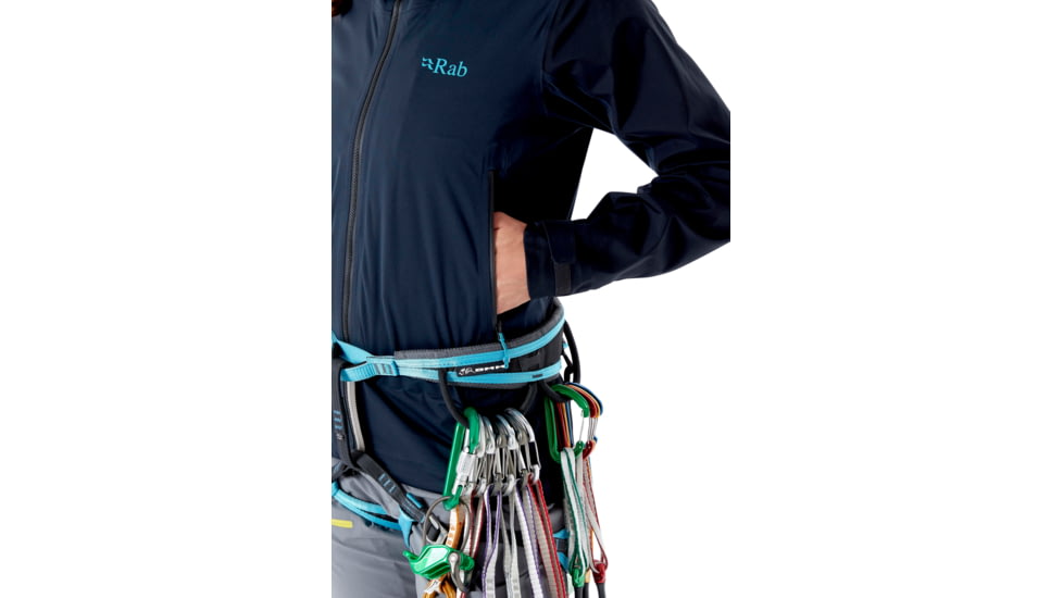 Rab Kinetic Alpine 2.0 Jacket - Womens, Beluga, 14, QWG-70-BE-14