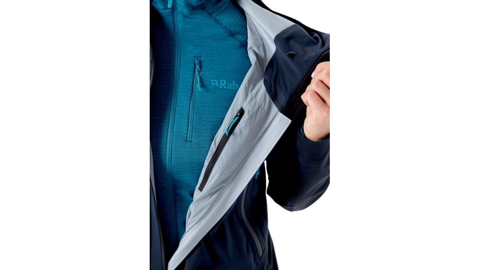Rab Kinetic Alpine 2.0 Jacket - Womens, Beluga, 14, QWG-70-BE-14