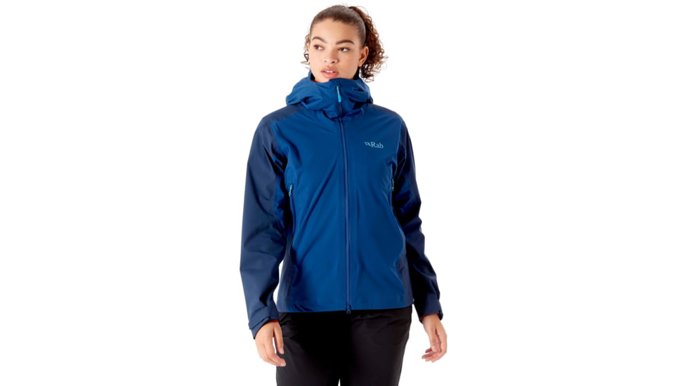Rab Kinetic Alpine 2.0 Jacket - Womens, Nightfall Blue, 12, QWG-70-NB-12