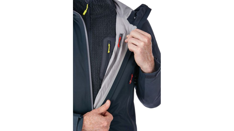 Rab Kinetic Alpine Jacket - Mens, Beluga, 2XL, QWF-75-BE-XXL