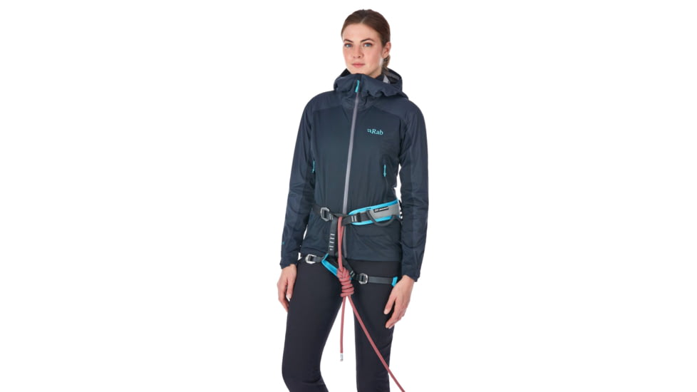 Rab Kinetic Alpine Jacket - Womens, Beluga, 10, QWF-76-BE-10