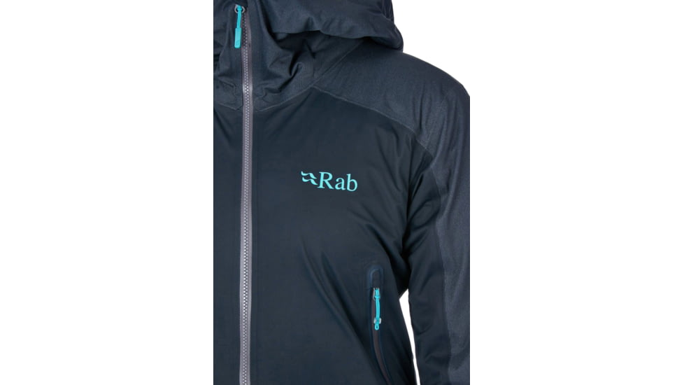 Rab Kinetic Alpine Jacket - Womens, Beluga, 10, QWF-76-BE-10