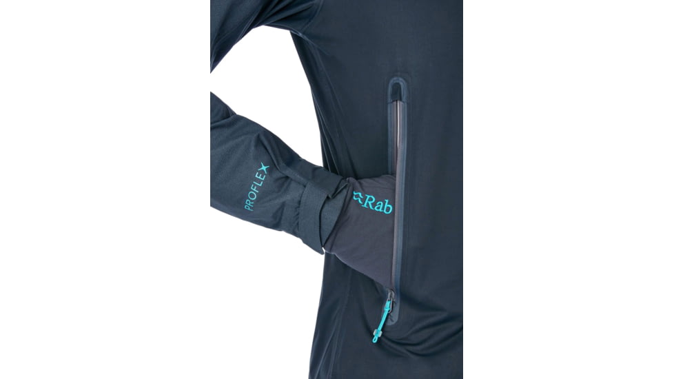 Rab Kinetic Alpine Jacket - Womens, Beluga, 10, QWF-76-BE-10