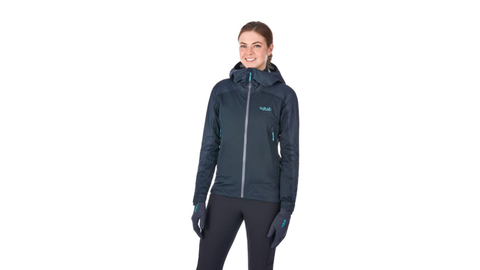 Rab Kinetic Alpine Jacket - Womens, Beluga, 10, QWF-76-BE-10