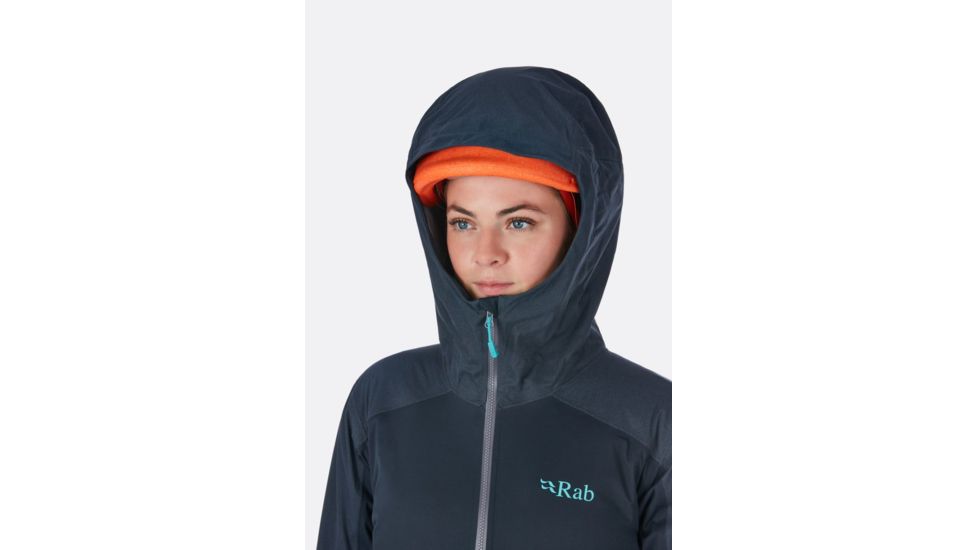 Rab Kinetic Alpine Jacket - Womens, Beluga, 8, QWF-76-BE-08