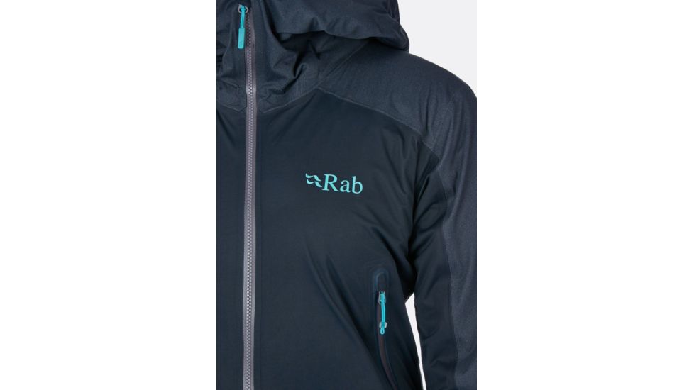 Rab Kinetic Alpine Jacket - Womens, Beluga, 8, QWF-76-BE-08